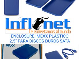 ENCLOSURE IMEXX SCREWLES IME-21280 PARA DISCOS DUROS 2.5" SATA DE LAPTOP O CONSOLAS