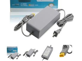 CARGADOR O TRANSFORMADOR NINTENDO WII U GENERICO NUEVO 15V 5A GRIS