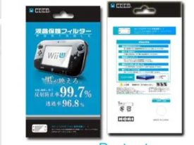 PROTECTOR PLASTICO DE PANTALLA PARA CONSOLA NINTENDO WII U PAD
