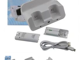 ESTACION DE CARGA 3 EN 1 CON 2 BATERIAS PARA NINTENDO WII U HS-WU005