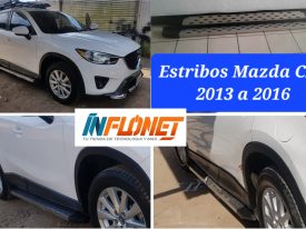 Estribos Mazda CX5 2013 al 2016 diseño Metal con Puntos