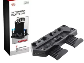 Estacion de Carga con Ventilador PS4 Pro- Slim - Fat S-PRO108 Soporte VR y 11 Juegos Rocket 7