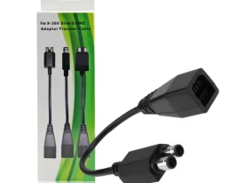 Cable de Corriente XBOX 360 Slim Convierte de Cardador Fat a Slim HS-XB032