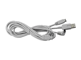 Cable de Carga USB 2 en 1 Nintendo WIIU Pad 1.8MT HS-WU026