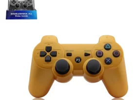 Control Inalámbrico PS3 Recargable Diseño Dorado HS-PS3108