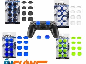 Caps Kit de 4 Pares de Caps Extenciones para Jostic de Controles de PS5 / PS4 HS-PS5301 4 Tamaños y 4 Colores disponiles