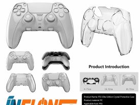 Protector Plastico Transparente Controles PS5 HS-PS5085