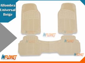 ALFOMBRAS UNIVERSALES DE HULE REDO 3 PIEZAS BEIGE