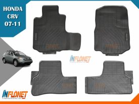 ALFOMBRAS DE HULE HONDA CRV 2007 A 2011 LETRA GRIS