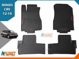 ALFOMBRAS DE HULE HONDA CRV 2012 A 2016 LETRA ROJA