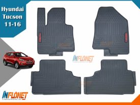 ALFOMBRAS DE HULE HYUNDAI TUCSON 2011 A 2016 LETRA ROJA