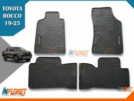 ALFOMBRAS DE HULE TOYOTA ROCCO 2019 A 2025 LETRA GRIS