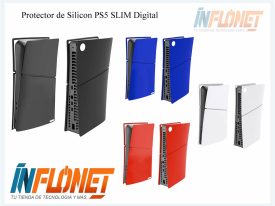 Protector Hule PS5 SLIM Digital de Silicon para Cosola HS-P5S040