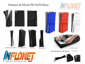 Protector Hule PS5 SLIM Disco de Silicon para Consola HS-P5S009
