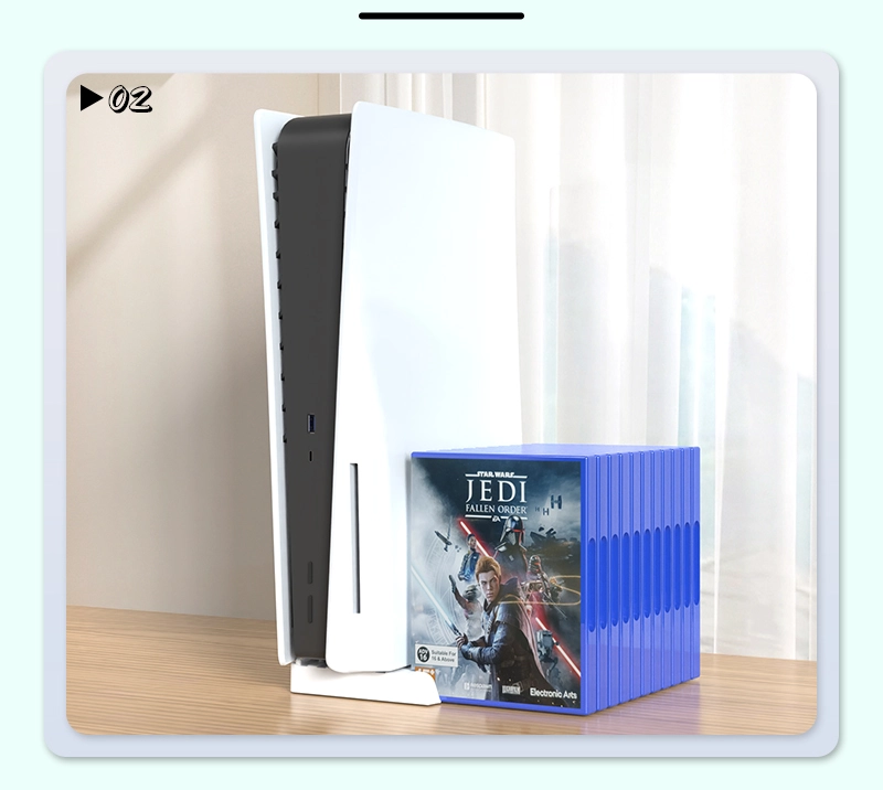 Soporte o Stand Vertical para PS5 Fat - Slim - Pro HS-P5S001 Plastico - Image 3