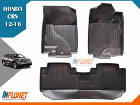 Alfombras de bandeja 3D para Honda CRV modelos 2012, 2013, 2014, 2015, 2016 material resistente Inflonet