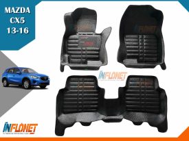 Alfombras de bandeja 5D Mazda CX5 modelos 2013 a 2016 material TPE de Inflonet