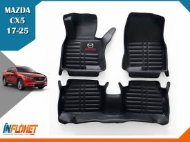 Alfombras de bandeja 5D Mazda CX5 modelos 2017 a 2025 material TPE de Inflonet