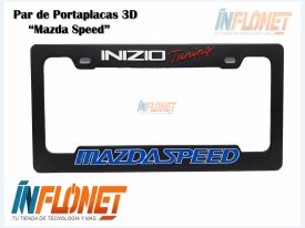 Par de portaplacas 3d carros mazda speed Inizio Tuning Inflonet Guatemala