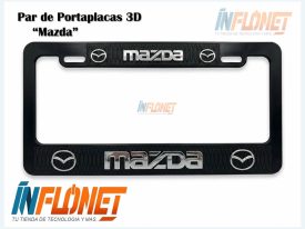 PAR de Portaplacas Para carros mazda compatible con: mazda 3, mazda cx5, mazda 2, mazda cx30, mazda cx3, mazda cx7, mazda cx9 y mazda bt50. - Inflonet.