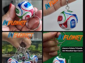 Llavero de pelota Trionda Acabado tipo Cuero con PVC