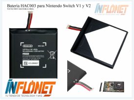 Bateria HAC-003 Nueva Compatible Para NINTENDO SWITCH V1 y V2 3.7V 4310MAH HS-SW972
