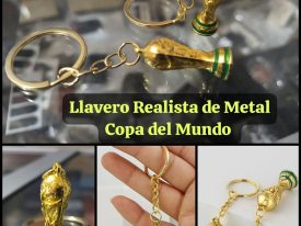 Llavero de Copa del Mundo de Metal del Mundial