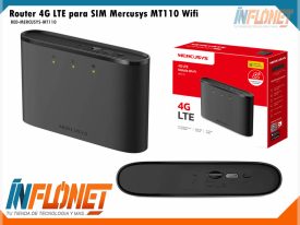 Router 4G LTE Mercusys MT110 Recargable para SIM Wifi 150M Portable