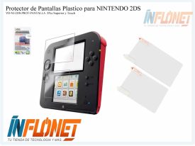 Protector de Pantalla Plástico compatible para NINTENDO 2DS 2pcs