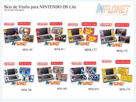 Skin o Calcomania de Vinilo Compatible para Nintendo DS Lite
