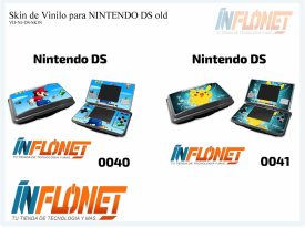 Skin o Calcomania de Vinilo Compatible para Nintendo DS Fat