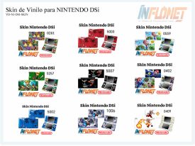 Skin o Calcomania de Vinilo Compatible para Nintendo DSi