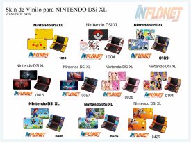 Skin o Calcomania de Vinilo Compatible para Nintendo DSi XL
