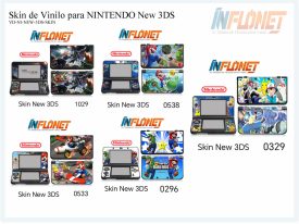 Skin o Calcomania de Vinilo Compatible para Nintendo New 3DS
