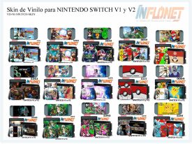 Skin o Calcomania de Vinilo Compatible con Nintendo SWITCH V1 y V2
