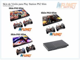 Skin o Calcomania de Vinilo Compatible con Play Station PS2 Slim