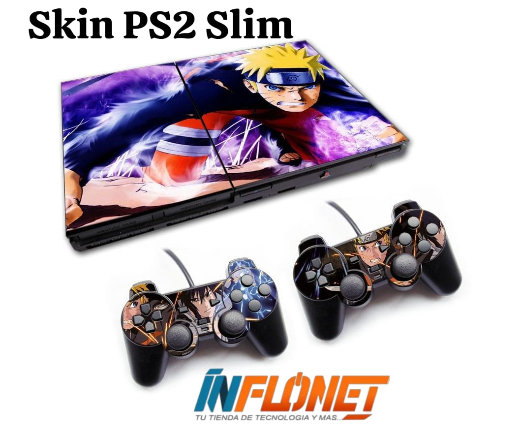 Skin o Calcomania de Vinilo Compatible con Play Station PS2 Slim - Image 3