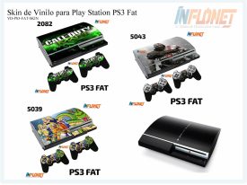 Skin o Calcomania de Vinilo Compatible con PS3 FAT