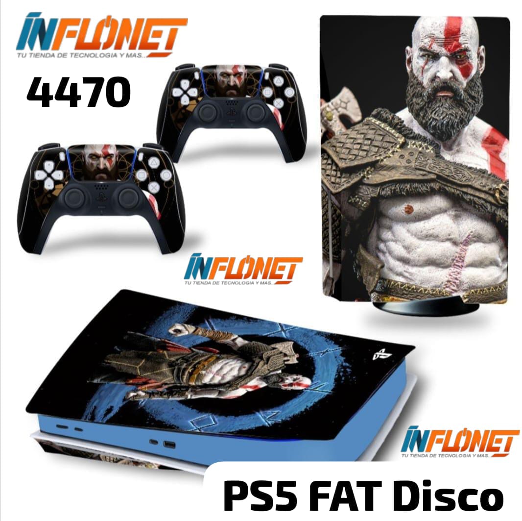 Skin o Calcomania de Vinilo Compatible con Play Station PS5 Fat Version Disco - Image 7