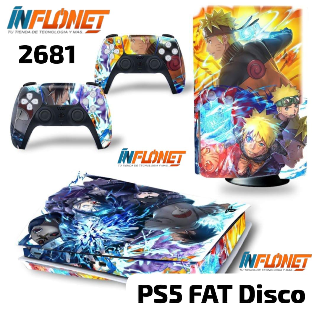 Skin o Calcomania de Vinilo Compatible con Play Station PS5 Fat Version Disco - Image 5