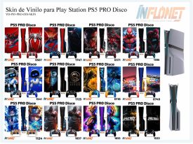 Skin o Calcomania de Vinilo Compatible con Play Station PS5 Pro Disco