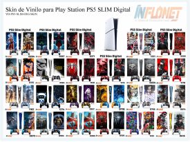 Skin o Calcomania de Vinilo Compatible con Play Station PS5 Slim Digital