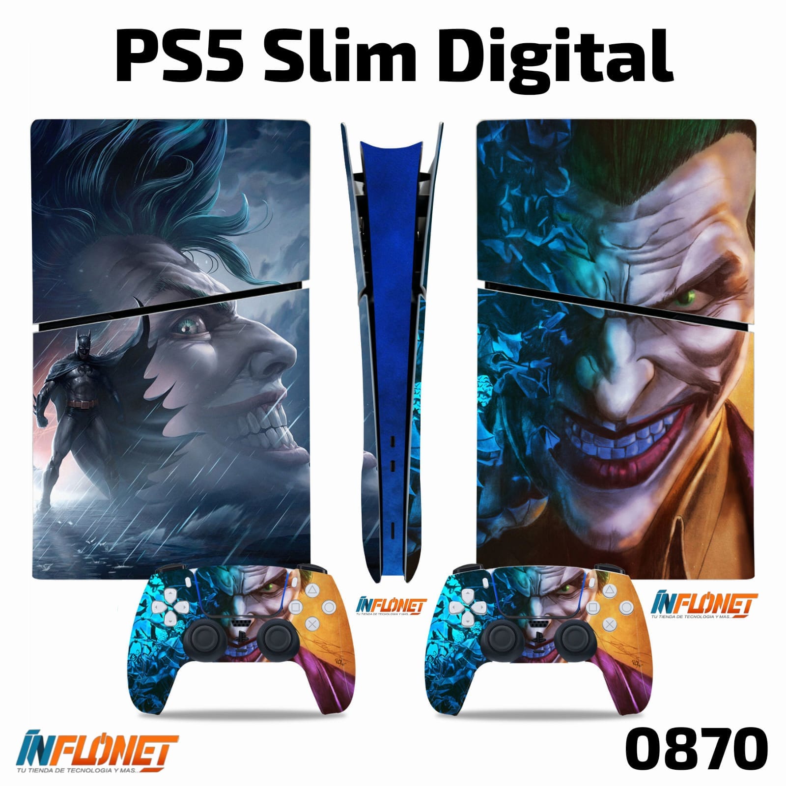 Skin o Calcomania de Vinilo Compatible con Play Station PS5 Slim Digital - Image 12