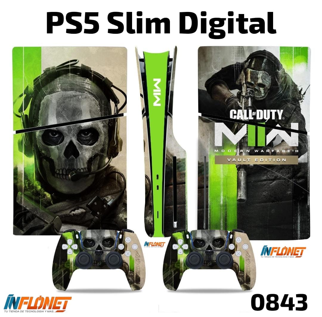 Skin o Calcomania de Vinilo Compatible con Play Station PS5 Slim Digital - Image 13