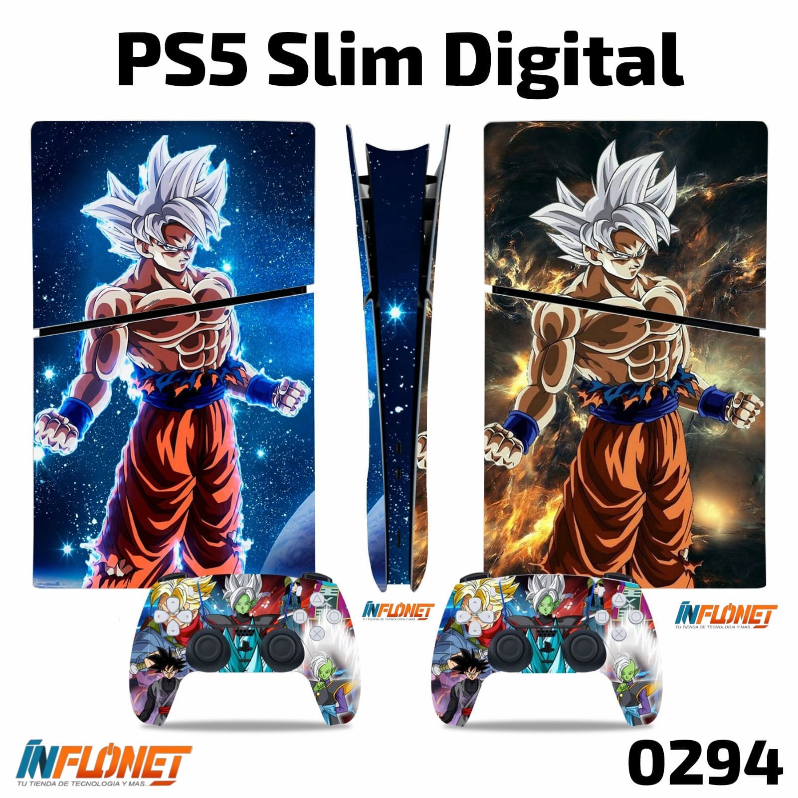 Skin o Calcomania de Vinilo Compatible con Play Station PS5 Slim Digital - Image 15