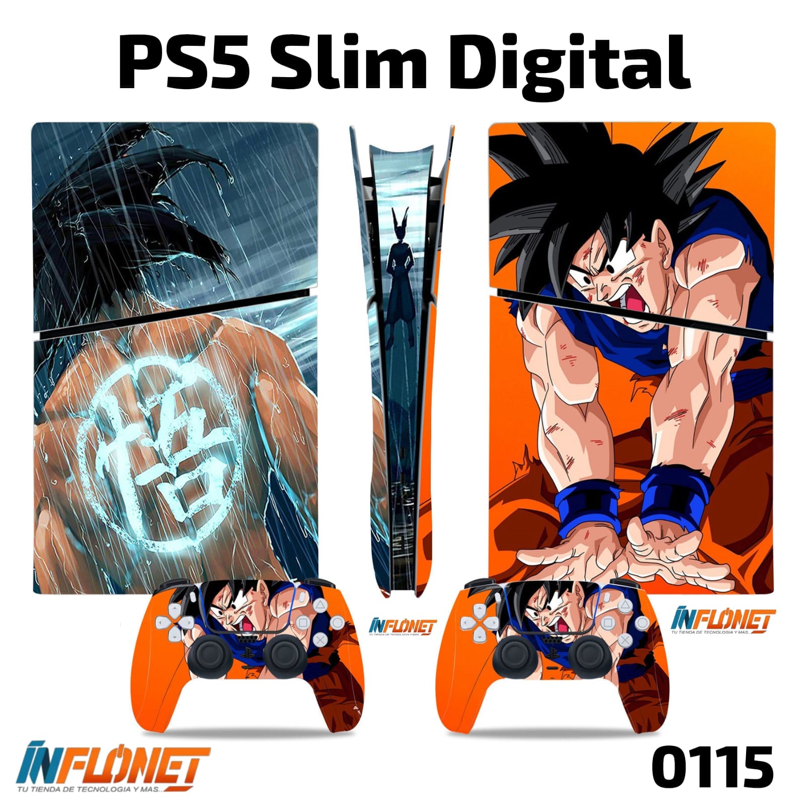 Skin o Calcomania de Vinilo Compatible con Play Station PS5 Slim Digital - Image 16