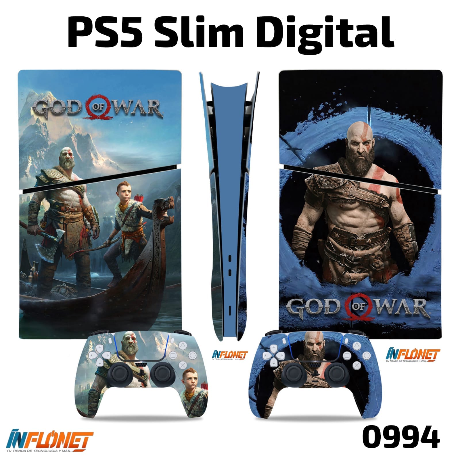 Skin o Calcomania de Vinilo Compatible con Play Station PS5 Slim Digital - Image 17