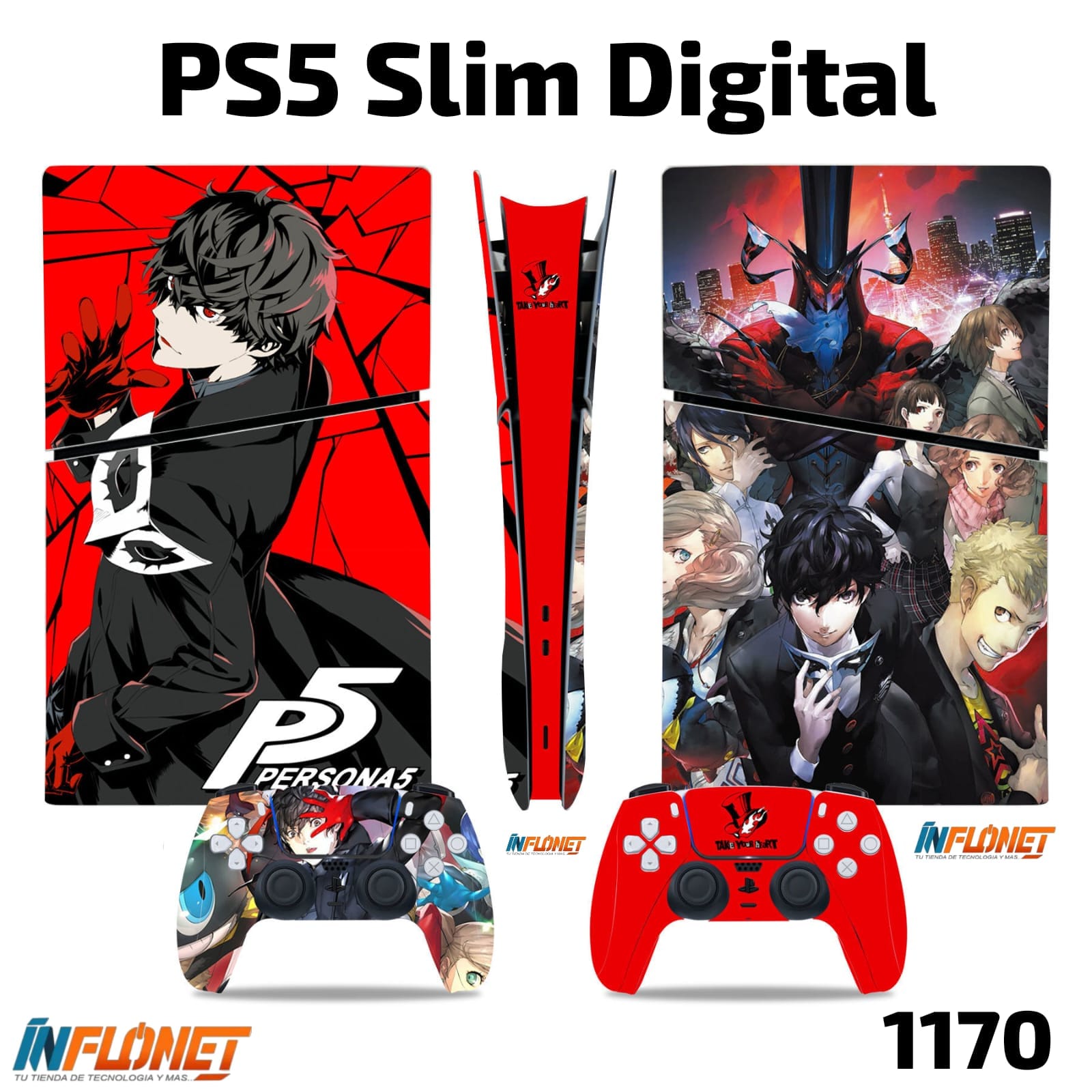 Skin o Calcomania de Vinilo Compatible con Play Station PS5 Slim Digital - Image 26