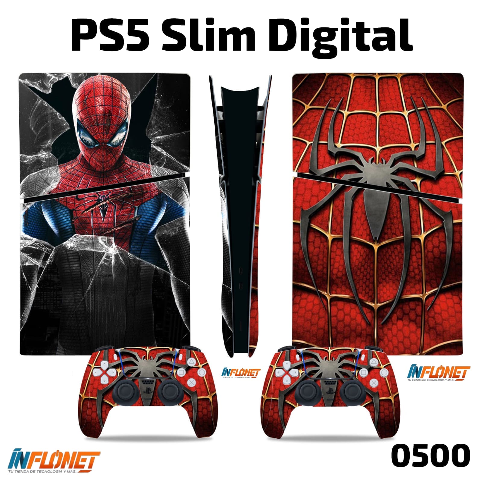 Skin o Calcomania de Vinilo Compatible con Play Station PS5 Slim Digital - Image 5