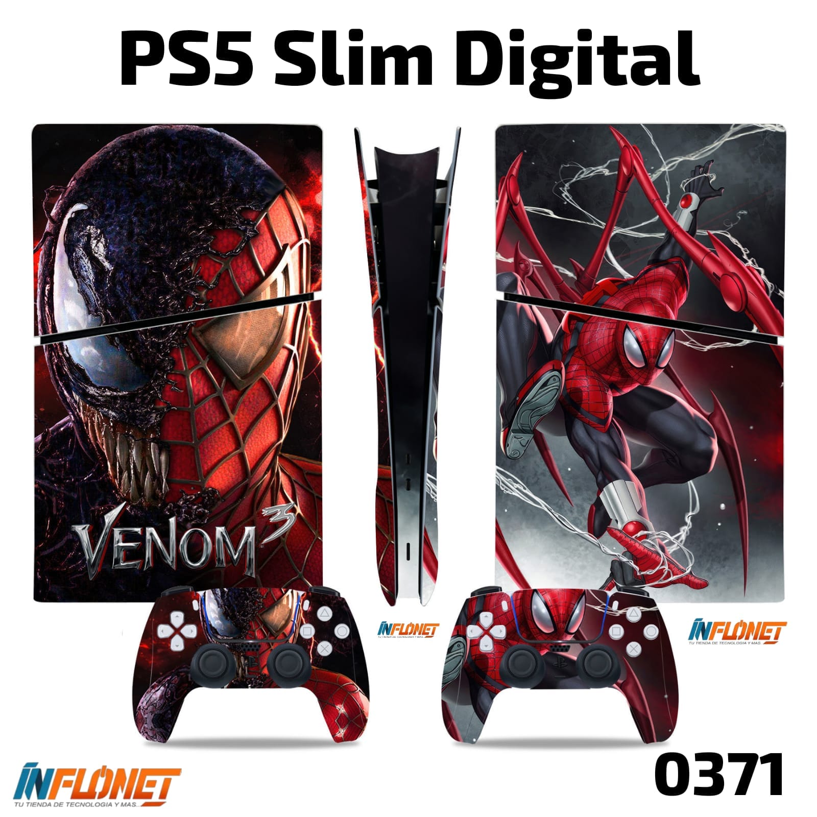 Skin o Calcomania de Vinilo Compatible con Play Station PS5 Slim Digital - Image 7